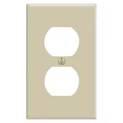 LEVITON - Placa Doble Marfil