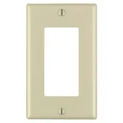 LEVITON - Placa Doble Marfil