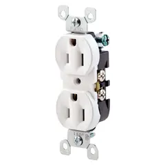 LEVITON - Toma Doble Empotrable L/T 15A 250V Blanco