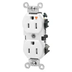 LEVITON - Tomacorriente Doble Americana P/T Blanco