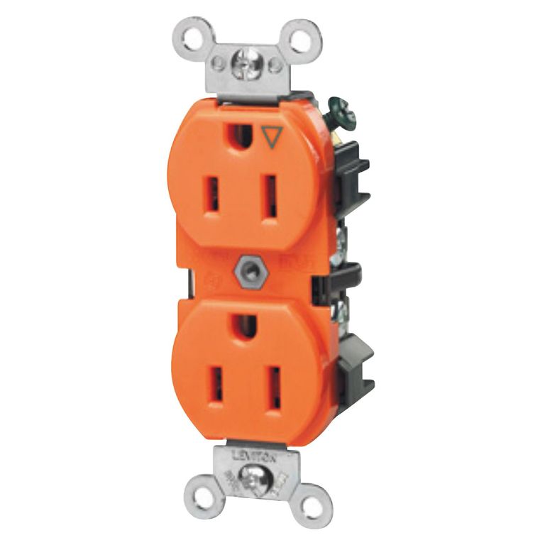 Tomacorriente Leviton doble Empotrable P/T
