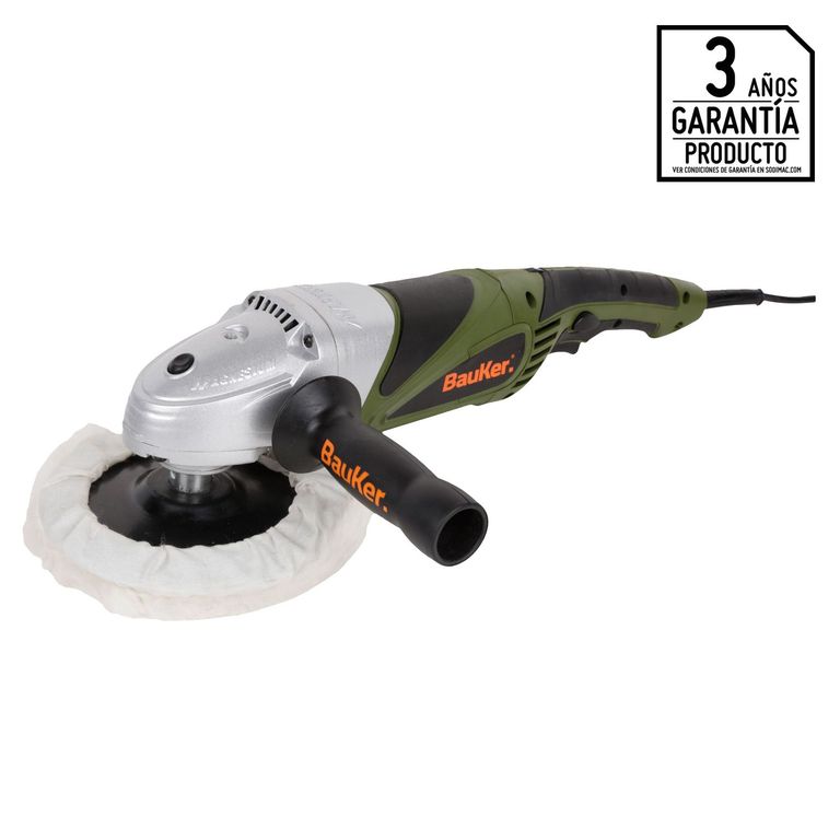 Pulidora para Autos Orbital Eléctrica Bauker 7'' 1300W