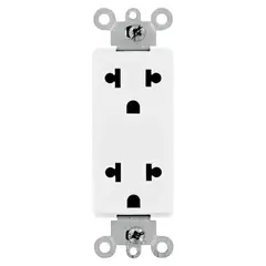 LEVITON - Toma Doble Empotrable Decora Blanco