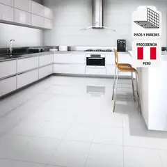 SAN LORENZO - Cerámica Blanco 46x46 Marmoladas Brillante 2.08 m2