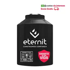 ETERNIT - Tanque de Agua Negro Eternit 1100 L