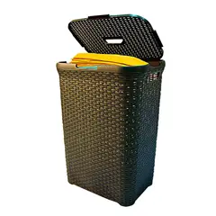 REYPLAST - Cesto de Ropa Grande Ratán Colores Varios