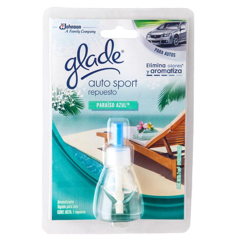Repuesto Aromatizante Glade Aroma Paraíso Azul