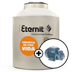 undefined - Combo Tanque de Agua 1100 L Arena Eternit + Electrobomba Periférica 0.5 HP Humboldt