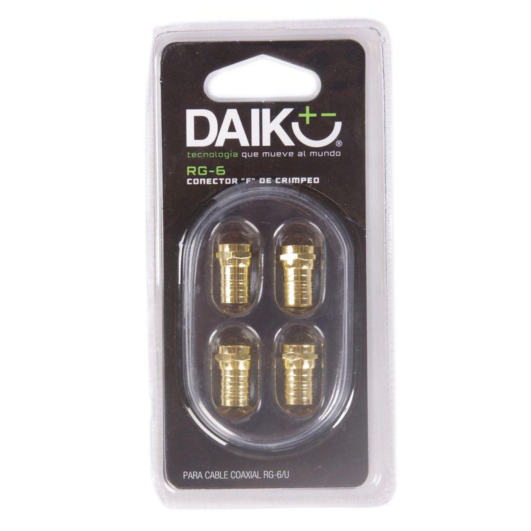 Conector F de Crimpeo RG-6