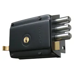 TRAVEX - Cerradura de Sobreponer Blindada 970 Negro
