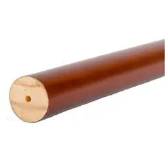 METALHSA - Barra de Madera Chocolate 2m