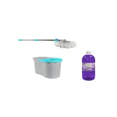 KLEINE WOLKE - Trapeador Balde Mopa Tornado + Limpiatodo lavanda 5LT kleine