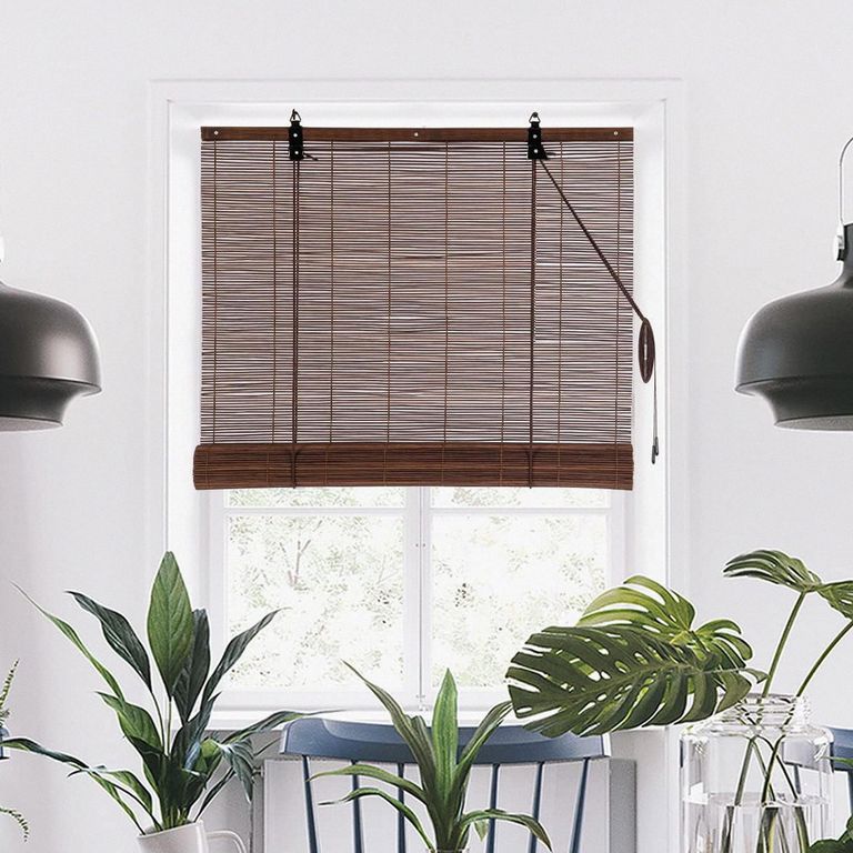 Persiana Horizontal De Bambú 150x220cm Café