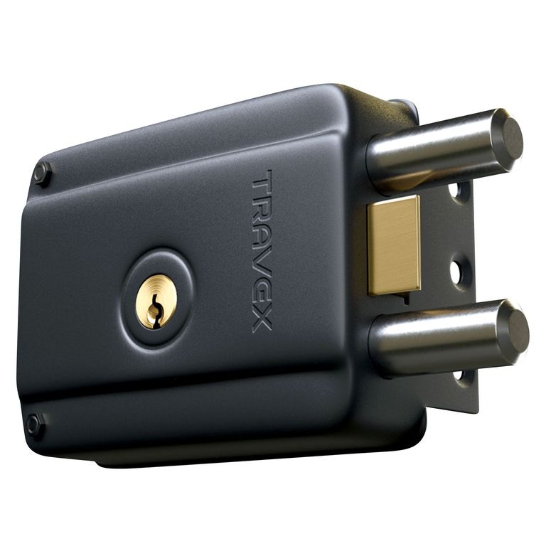 Cerradura de Sobreponer Blindada 960R Negro Travex