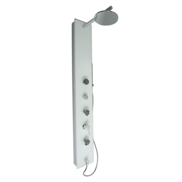Columna Ducha Sensi Dacqua Hidromasaje Vidrio Templado 150x22