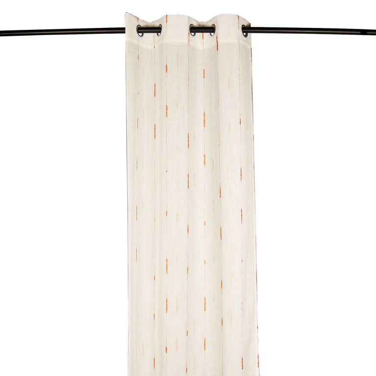 Cortina de Tela Ojal Tul 160x240cm Naranja