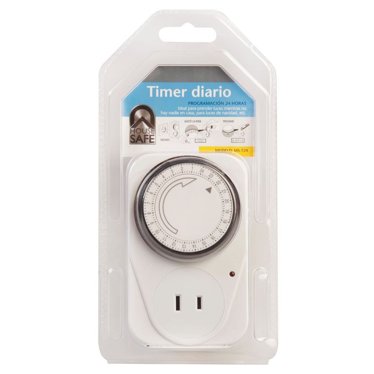 Timer Diario MS-T24 House Safe Blanco