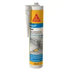 SIKA - Silicona Transparente para Piscina Sikasil Pool 300 ml