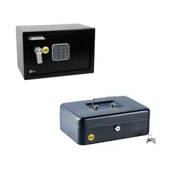 YALE - Caja Fuerte Electrónica 8L + Caja de Valores 3L