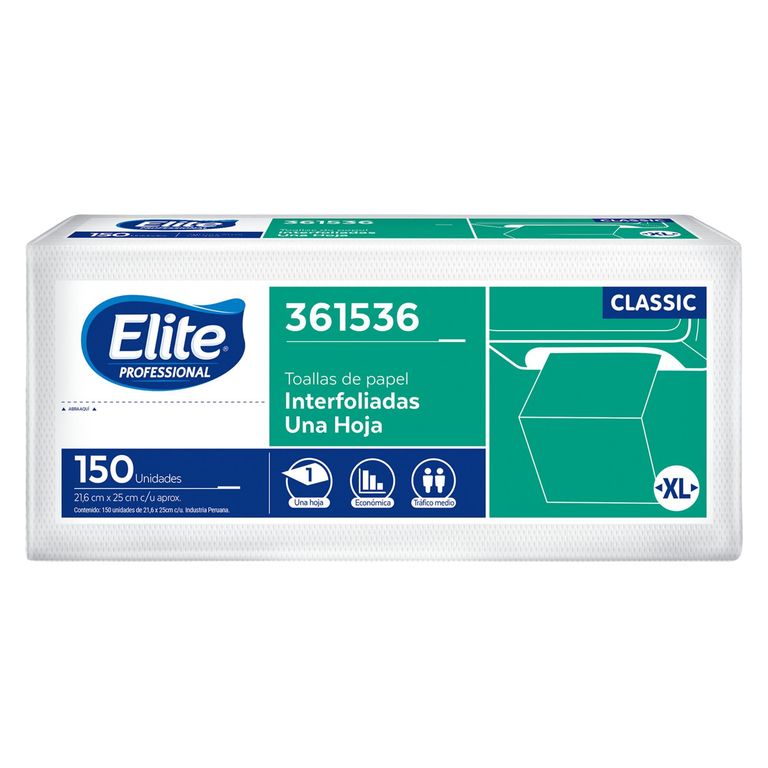 Papel Toalla Interfoliado Elite Económico 150Und