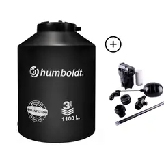 HUMBOLDT - Tanque de Agua Negro 1100 L + Accesorios