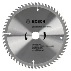BOSCH - Disco de Sierra Circular Ecoline ø184x20mm 60 Dientes