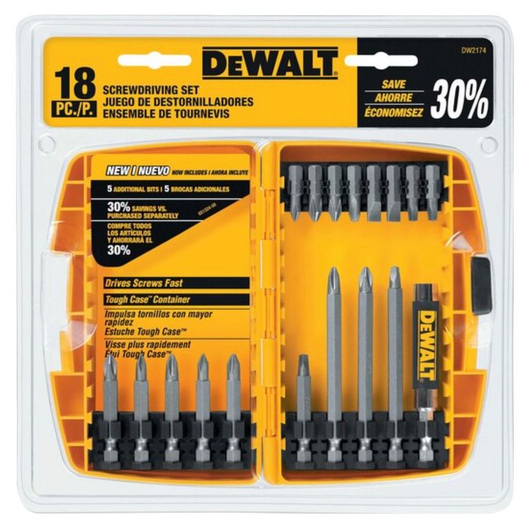 Set de Brocas 18 Piezas Dewalt