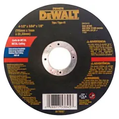 DEWALT - Disco de Corte para acero 4 1/2" x 1.2 mm
