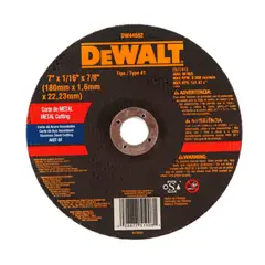 DEWALT - Disco Abrasivo de Corte 7" x 1.6 mm