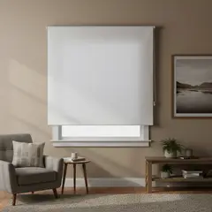 JUST HOME COLLECTION - Cortina Roller Black Out 120x165cm Blanco