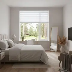 JUST HOME COLLECTION - Cortina Roller Día/Noche 160x165cm Blanco