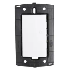 HALUX - Conmutador Simple Piano Quadra Blanco