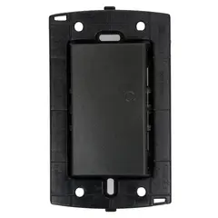 HALUX - Conmutador Simple Piano Quadra Negro