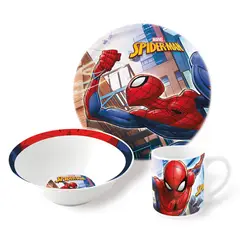 MARVEL - Set de desayuno de 3 piezas Spiderman