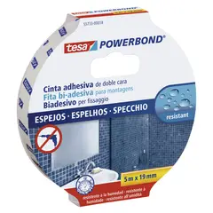 TESA - Cinta Doble Contacto para Baño 19 mm x 5 m