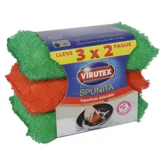 VIRUTEX - Esponja Multicolor