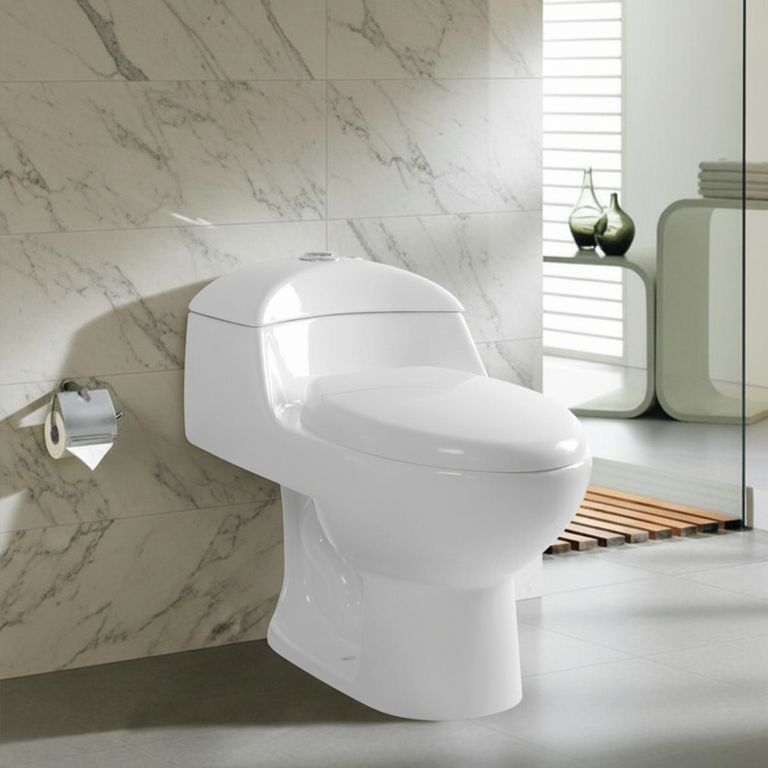 WC Inodoro Sensi Dacqua One Piece Lara Descarga a Piso 30.5cm 300gr