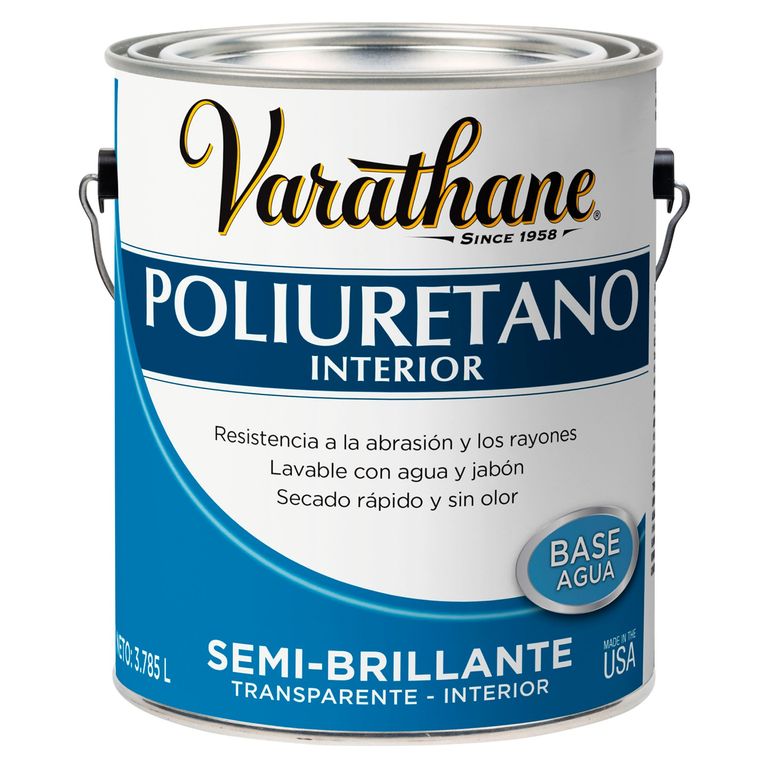Pintura para madera interior Semi Brillante Varathane 3,785L