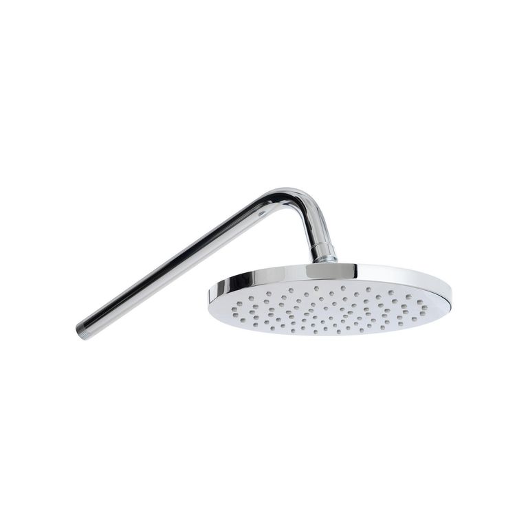 Cabezal de Ducha Plato Circular 20cm + Brazo 30cm