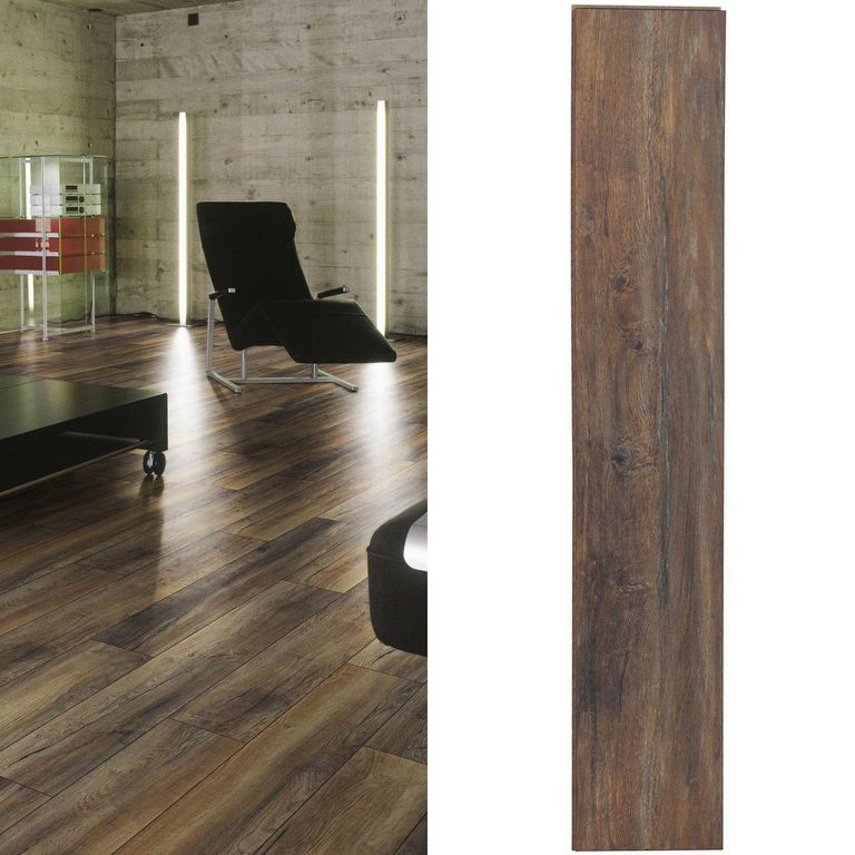 Piso Laminado Roble Marrón AC4 8mm 2.69m2