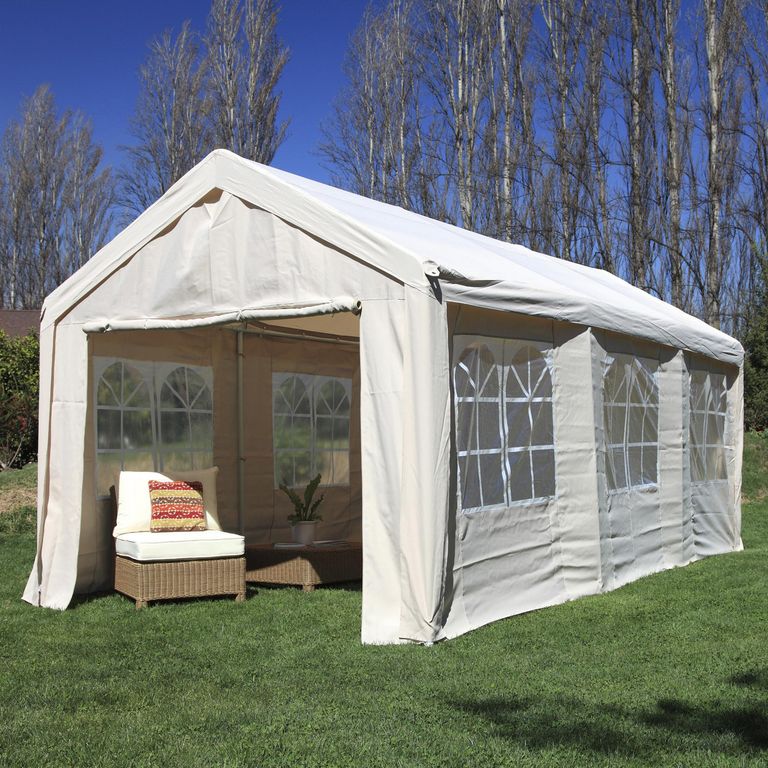 Toldo PE 4 x 8 m para Eventos con Cortinas