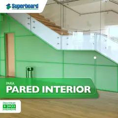 ETERNIT - Plancha Fibrocemento Superboard 1.22x2.44m 8mm