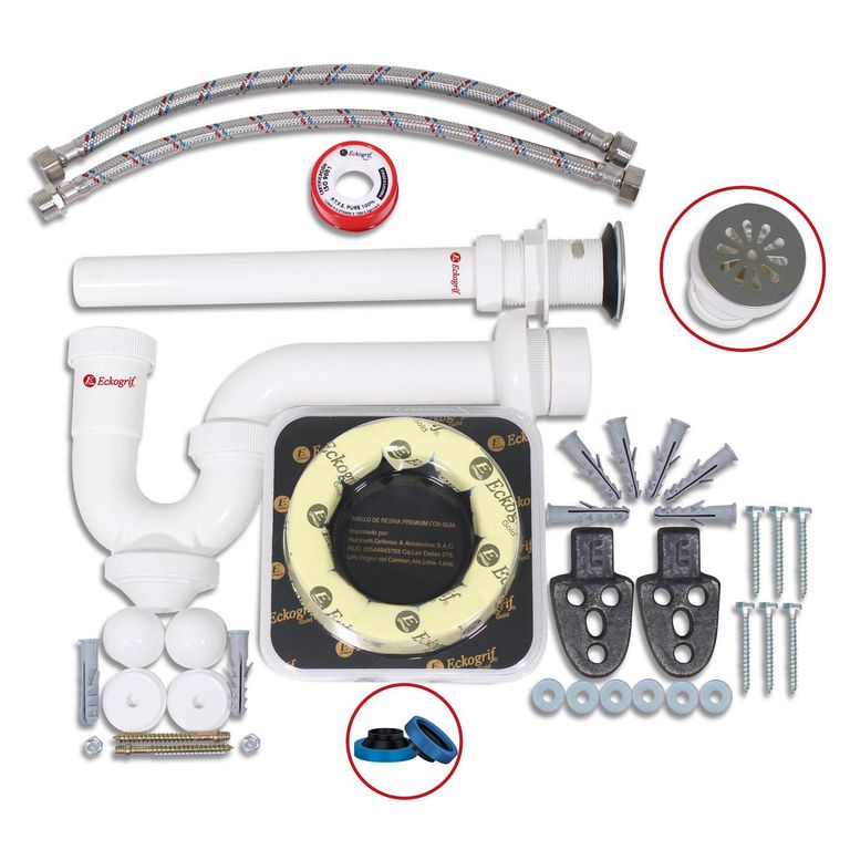 Kit de Accesorios 1/2 Baño