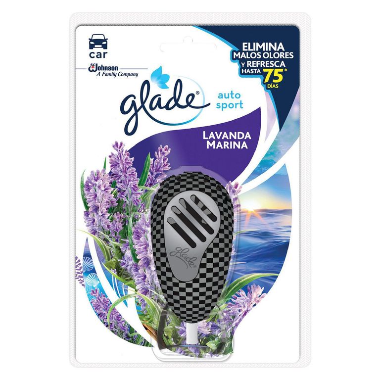 Aromatizante Glade Líquido Auto Sport Aroma Lavanda