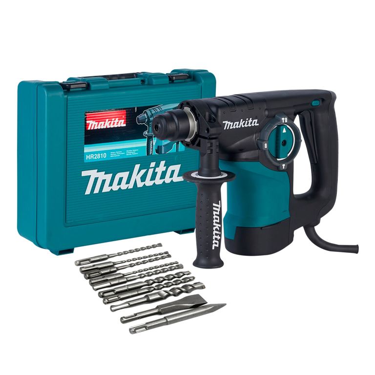 Rotomartillo SDS Plus Eléctrico Makita 800W + 17 Accesorios