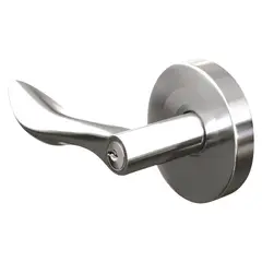 FORTE - Cerradura de Manija Dormitorio Onda Acero Inoxidable