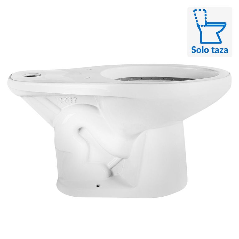 Taza Inodoro Trebol Atlantic Flux Blanca