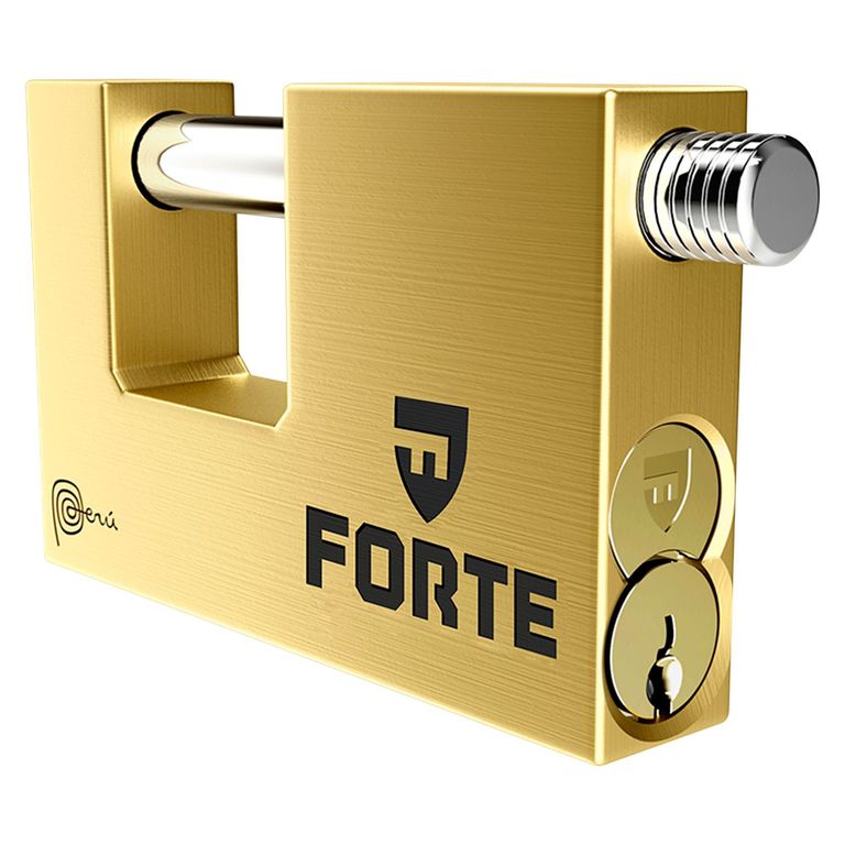 Candado Jumbo Anti palanca Forte J-70 mm Dorado