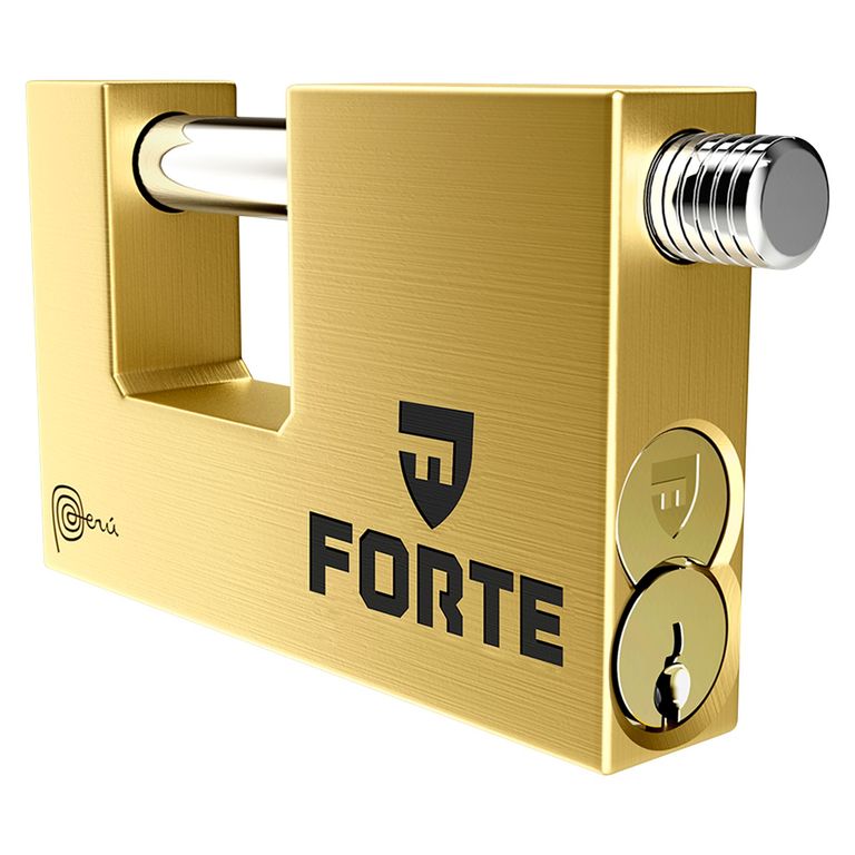 Candado Jumbo Anti palanca Forte J-85 mm Dorado