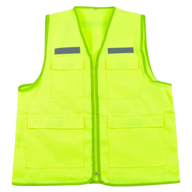 Chaleco Reflectivo Básico Drill Verde Talla L